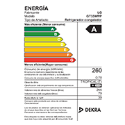 LG Refrigeradora LG Top Freezer 334L con Door Cooling, GT33WPP